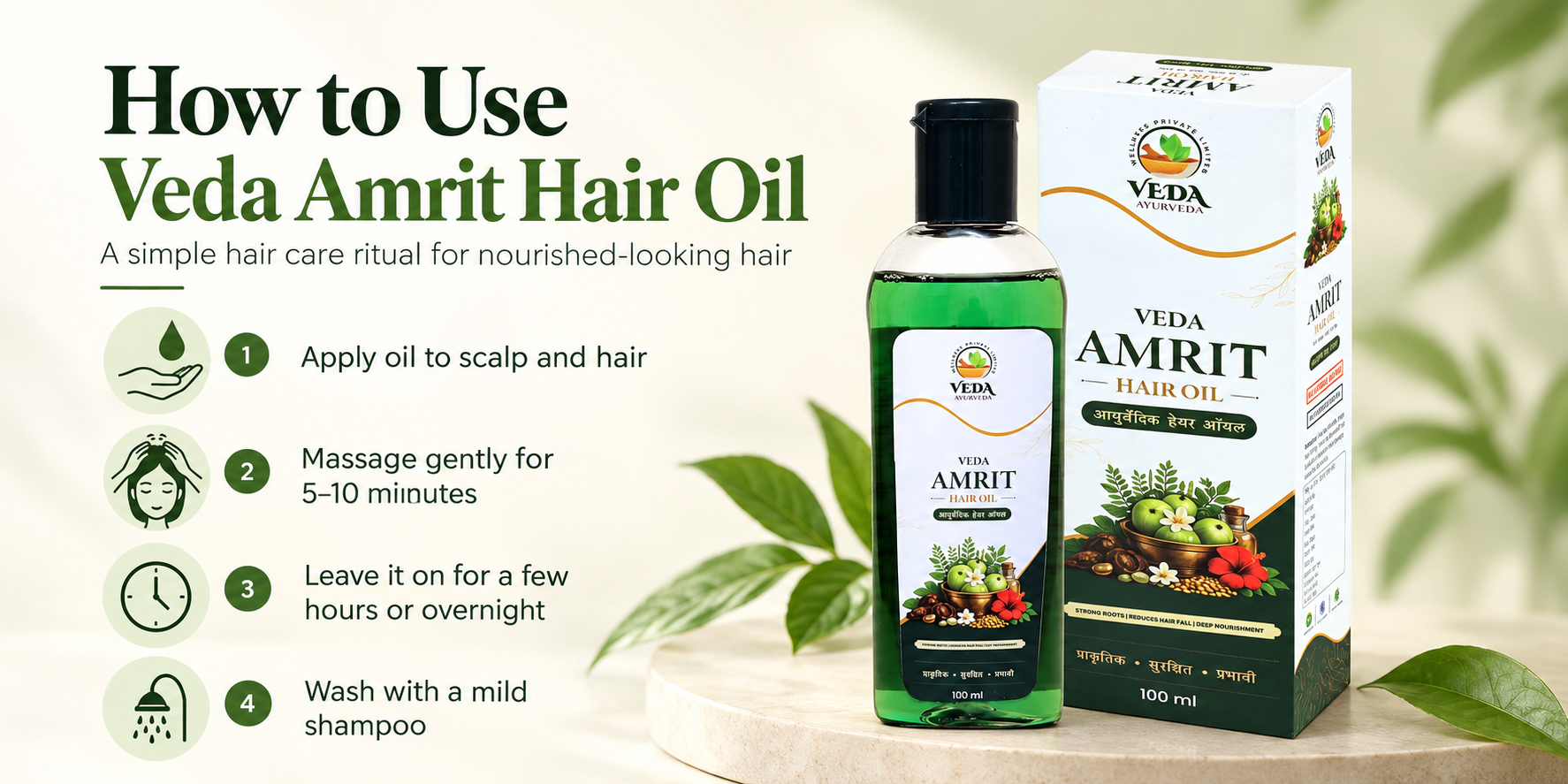 Veda Amrit Hair Oil product information 2